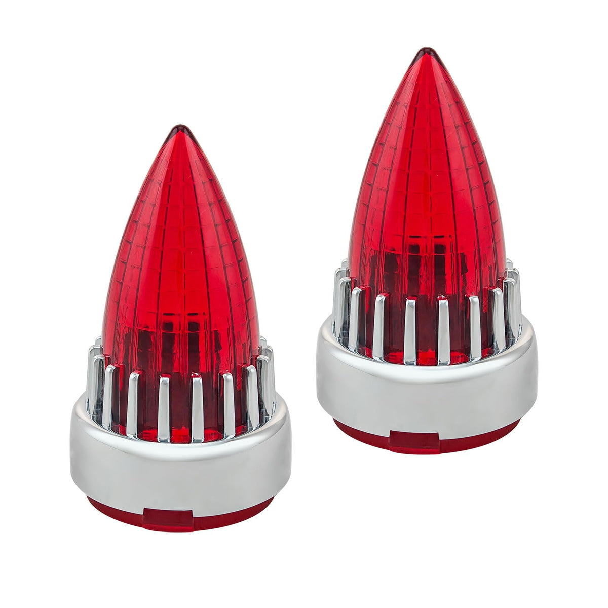 2X Bullet Turn Signal Light Supersonic Replacement Red Lens