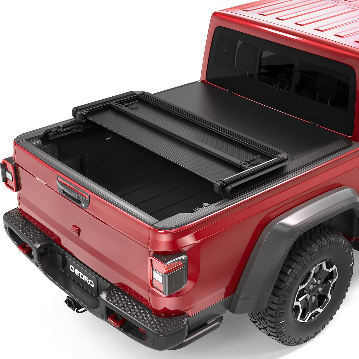 Soft Tri-fold Truck Bed Tonneau Cover Compatible with 2020-2023 Jeep Gladiator