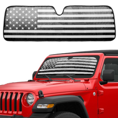 Windshield Sun Shade Compatible with Jeep Wrangler/ Gladiator