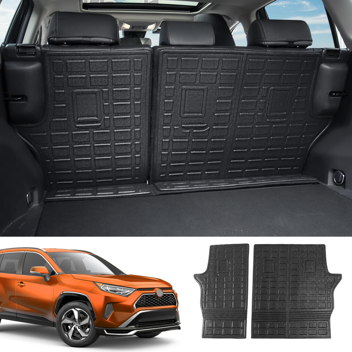 Backrest Mats for 2019-2023 Toyota RAV4 TPE Material