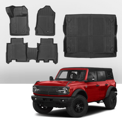 Floor Mats and Cargo Liner for Ford Bronco 2021 2022 2023 4-Door