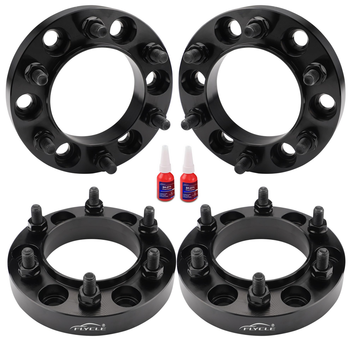 6x5.5 Hubcentric Wheel Spacers 1 Inch for Toyota Tacoma