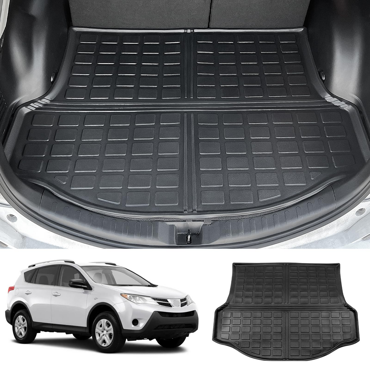 Rear Trunk Mat for 2013-2018 Toyota RAV4 TPE Material