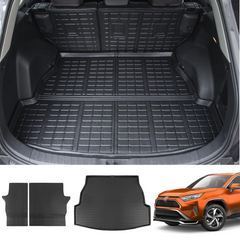 Rear Trunk Mat + Backrest Mats for 2019-2023 Toyota RAV4 TPE Material