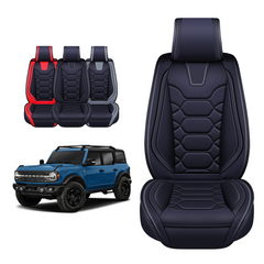 Seat Covers for 2021-2024 Ford Bronco Accessories Leather Cover Cushion