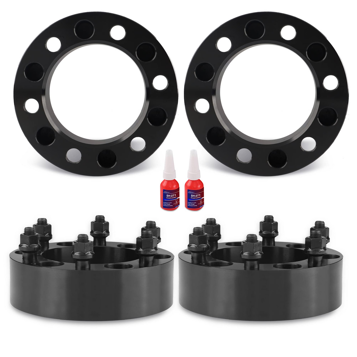 6x5.5 Wheel spacers 2 Inch, Not Hubcentric, 4pcs for Toyota Tacoma