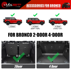 Trunk Lower Storage Mat for Ford Bronco Accessories 2021 2022 2023