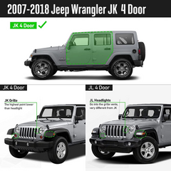 Running Boards Compatible with 2007-2018 Jeep Wrangler Jk Jku Unlimited 4 Doors