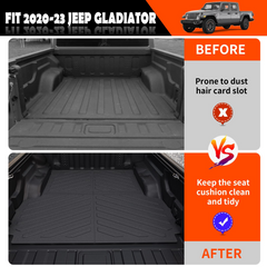 Truck Bed Mat TPE Material for 2020-2023 Jeep Gladiator JT Pickup