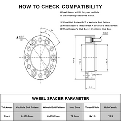 6x5.5 Hubcentric Wheel Spacers for Chevy/GMC