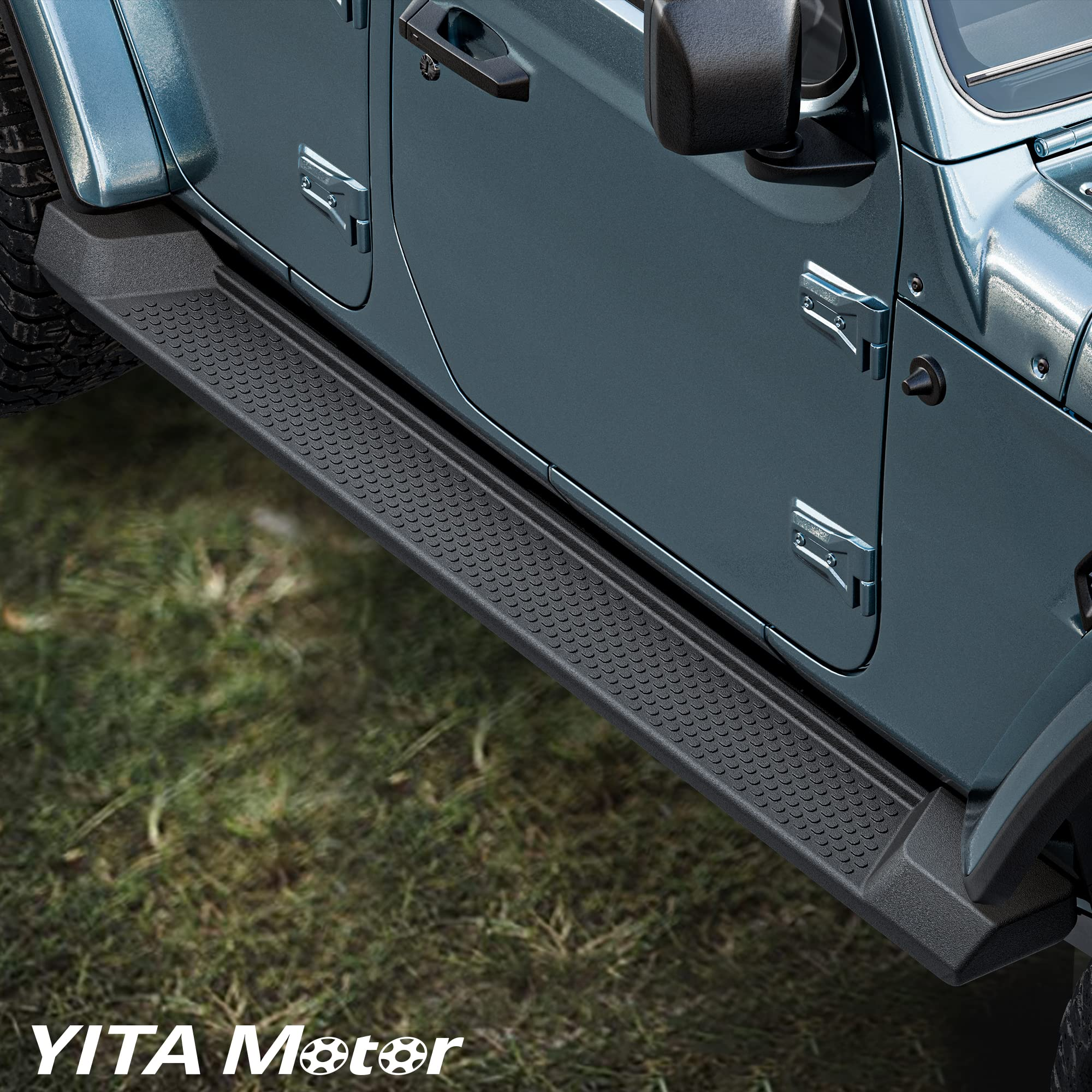 Running Boards Compatible with 2007-2018 Jeep Wrangler JK 4 Door