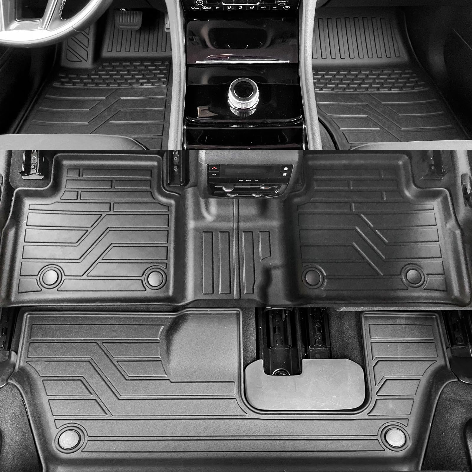 Trunk Mat+Backrest Mats+Floor Mats for 2021-2023 Jeep Grand Cherokee L