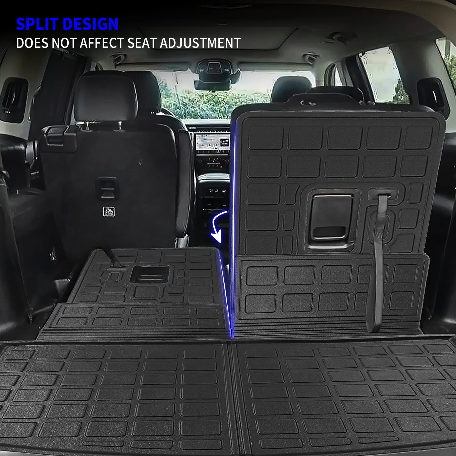 Backrest Mats+Trunk Mat for 2021-2023 Jeep Grand Cherokee L