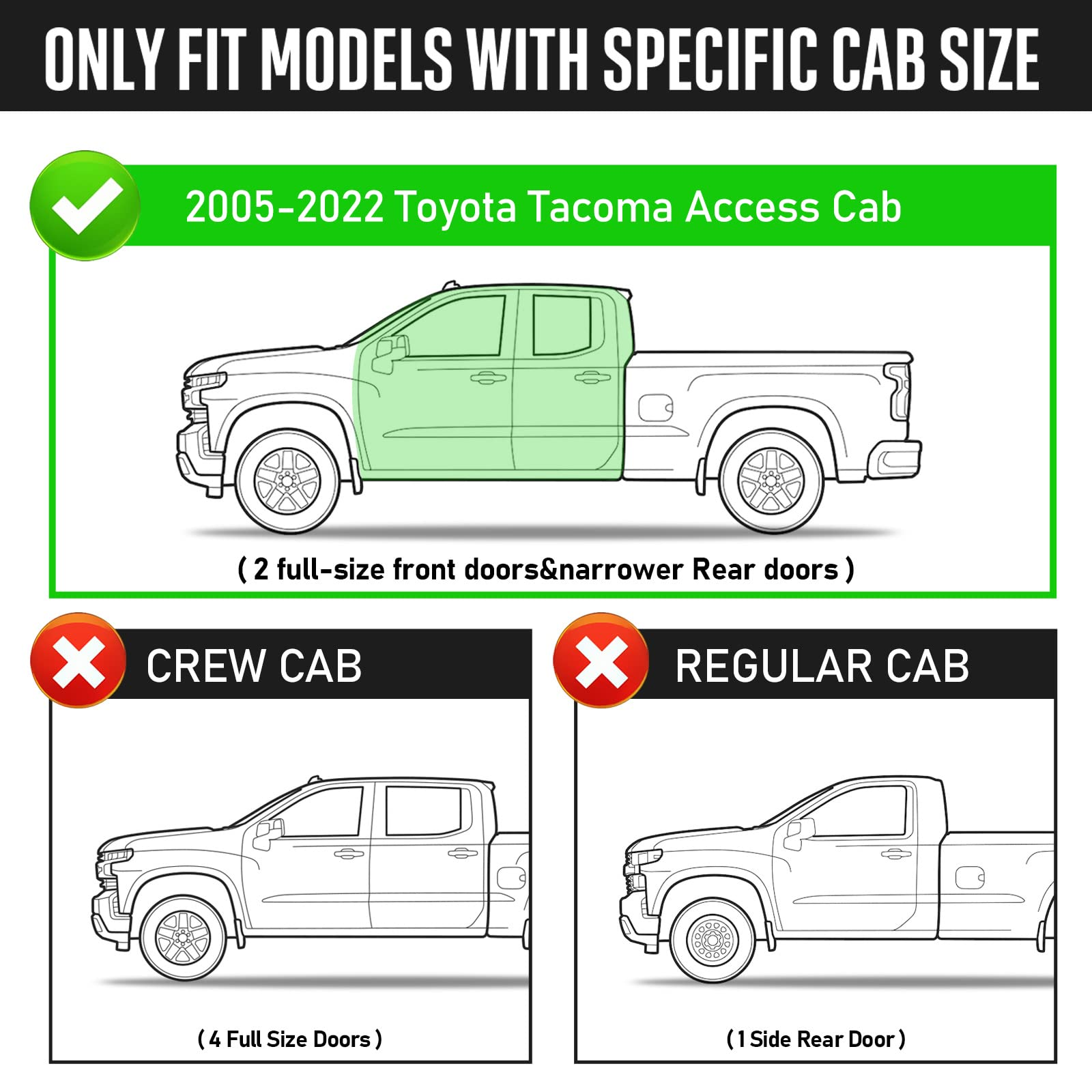 Running Boards for Toyota Tacoma Access Cab