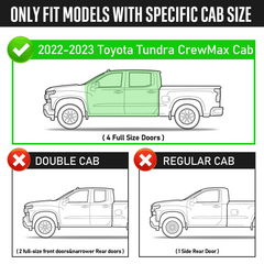 Running Boards for 2022 2023 Toyota Tundra Crewmax