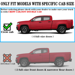 6 Inches Running Boards for 2015-2023 Chevrolet Colorado/GMC Canyon Crew Cab