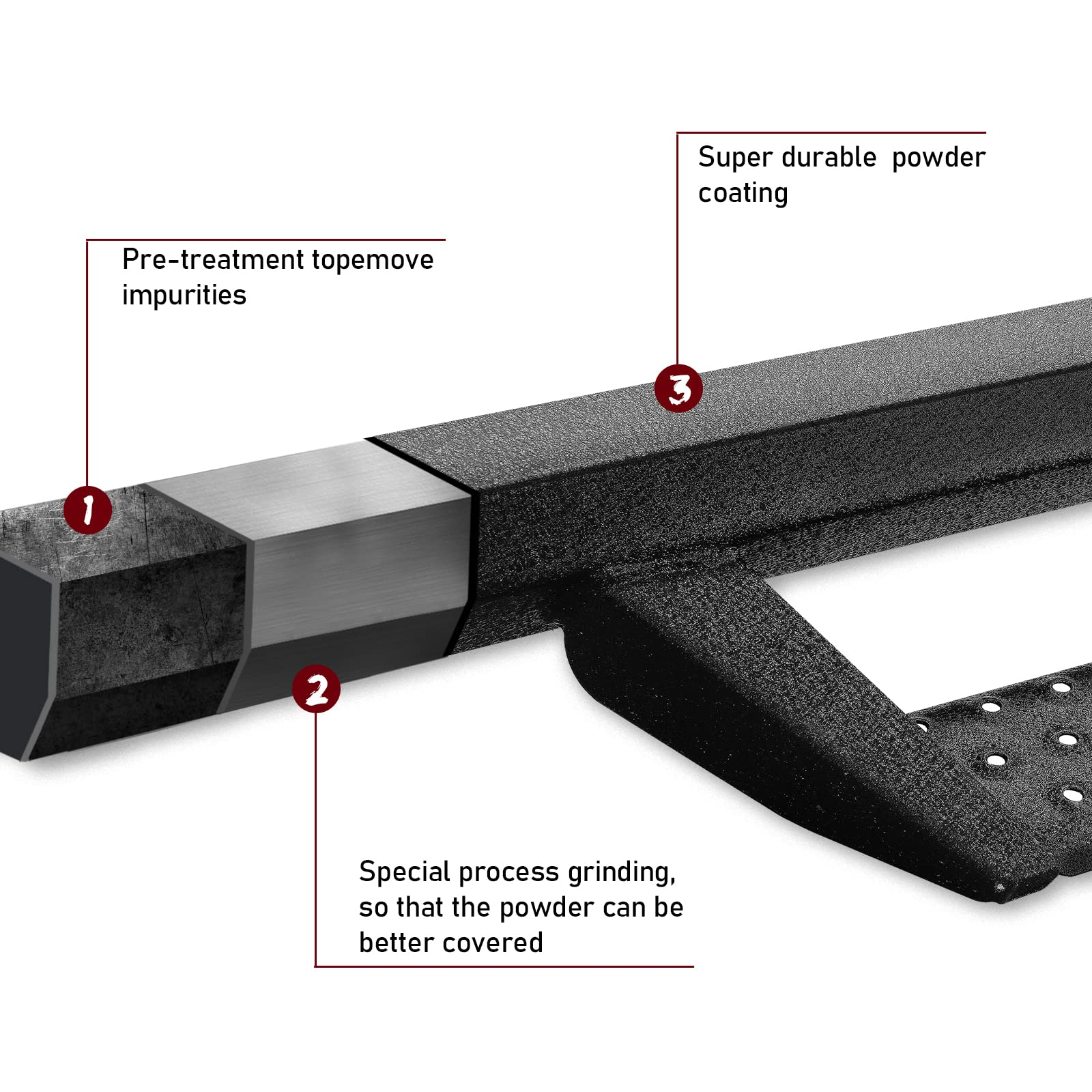 Running Boards for Jeep Wrangler JL 4 Door