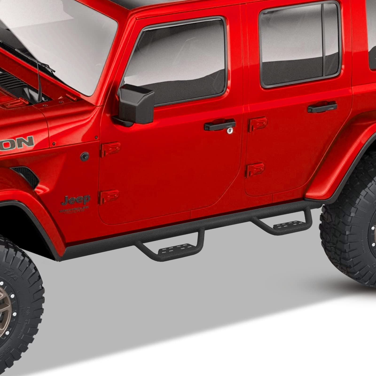 Running Boards Compatible with 2007-2018 Jeep Wrangler Jk Jku Unlimited 4 Doors