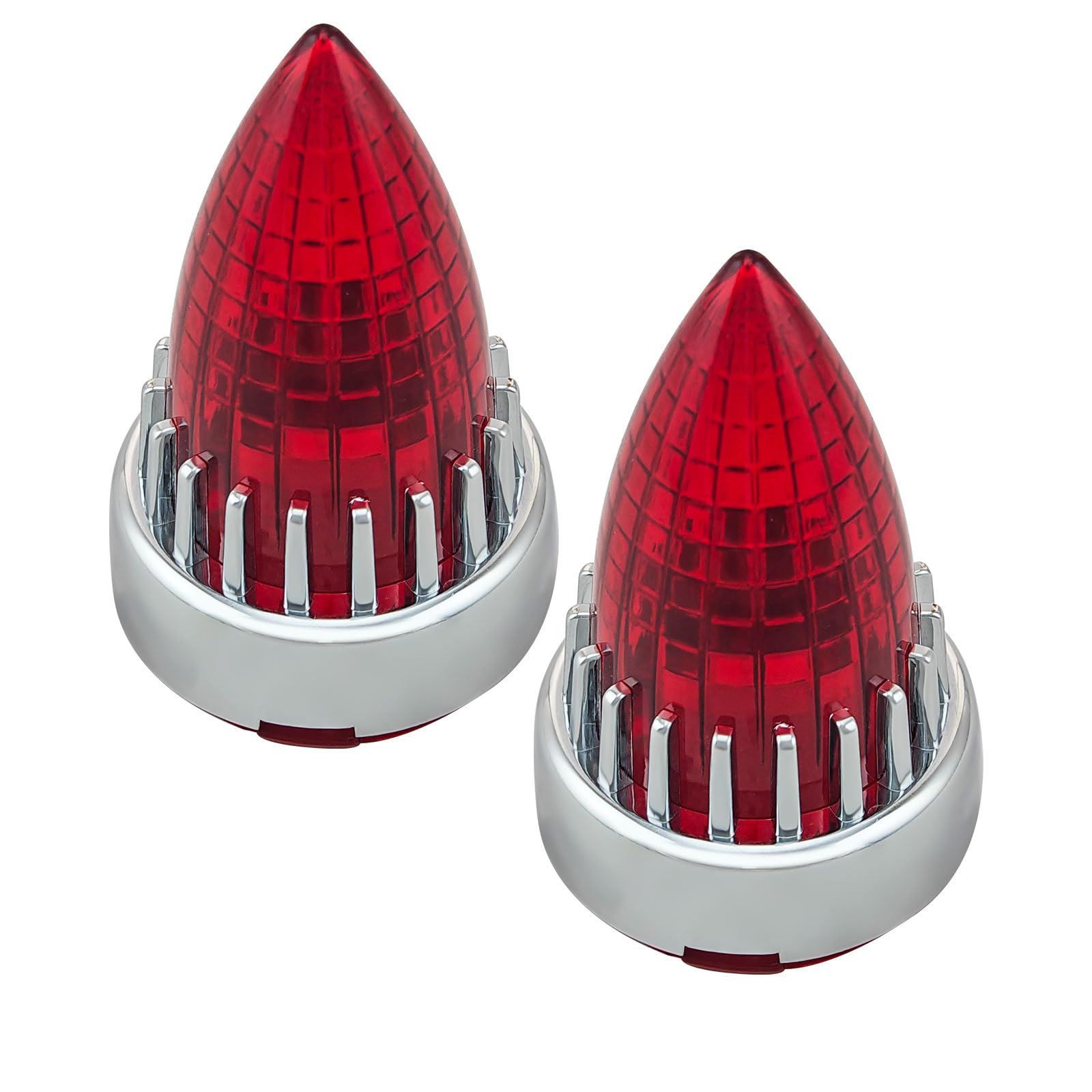 2X Bullet Turn Signal Light Supersonic Replacement Red Lens