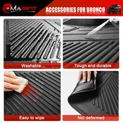 Cargo Liner Non-Slip Rubber Mat for Ford Bronco Accessories