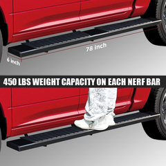 6 Inches Running Boards for 2015-2023 Chevrolet Colorado/GMC Canyon Crew Cab