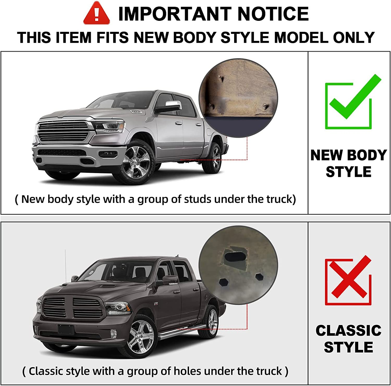 Running Boards for 2019-2023 Dodge Ram