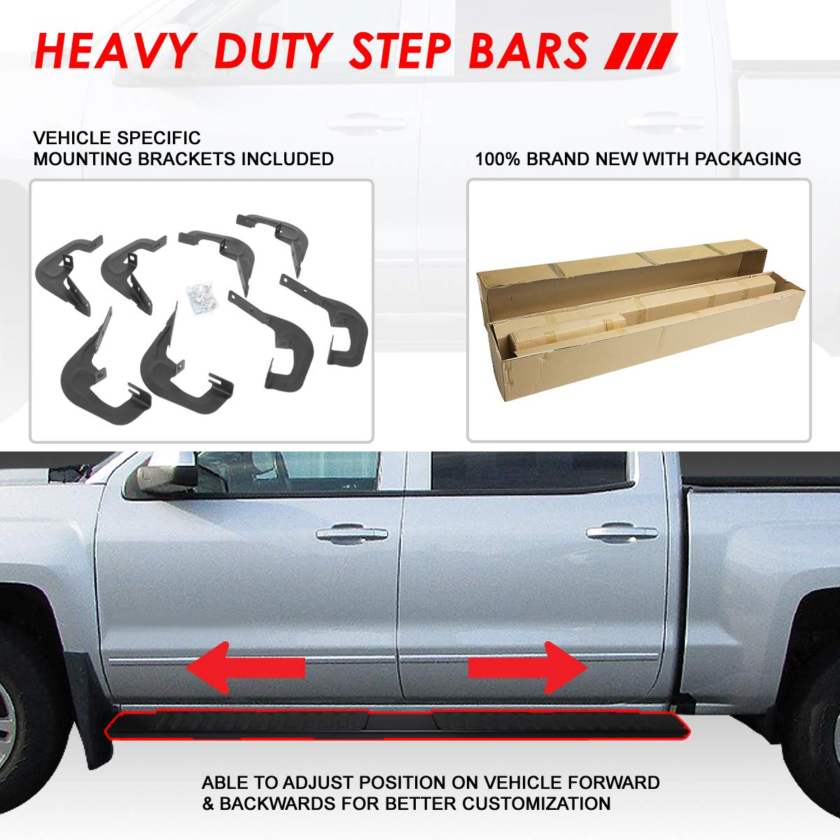 Running Boards for GMC Sierra/ Chevy Silverado