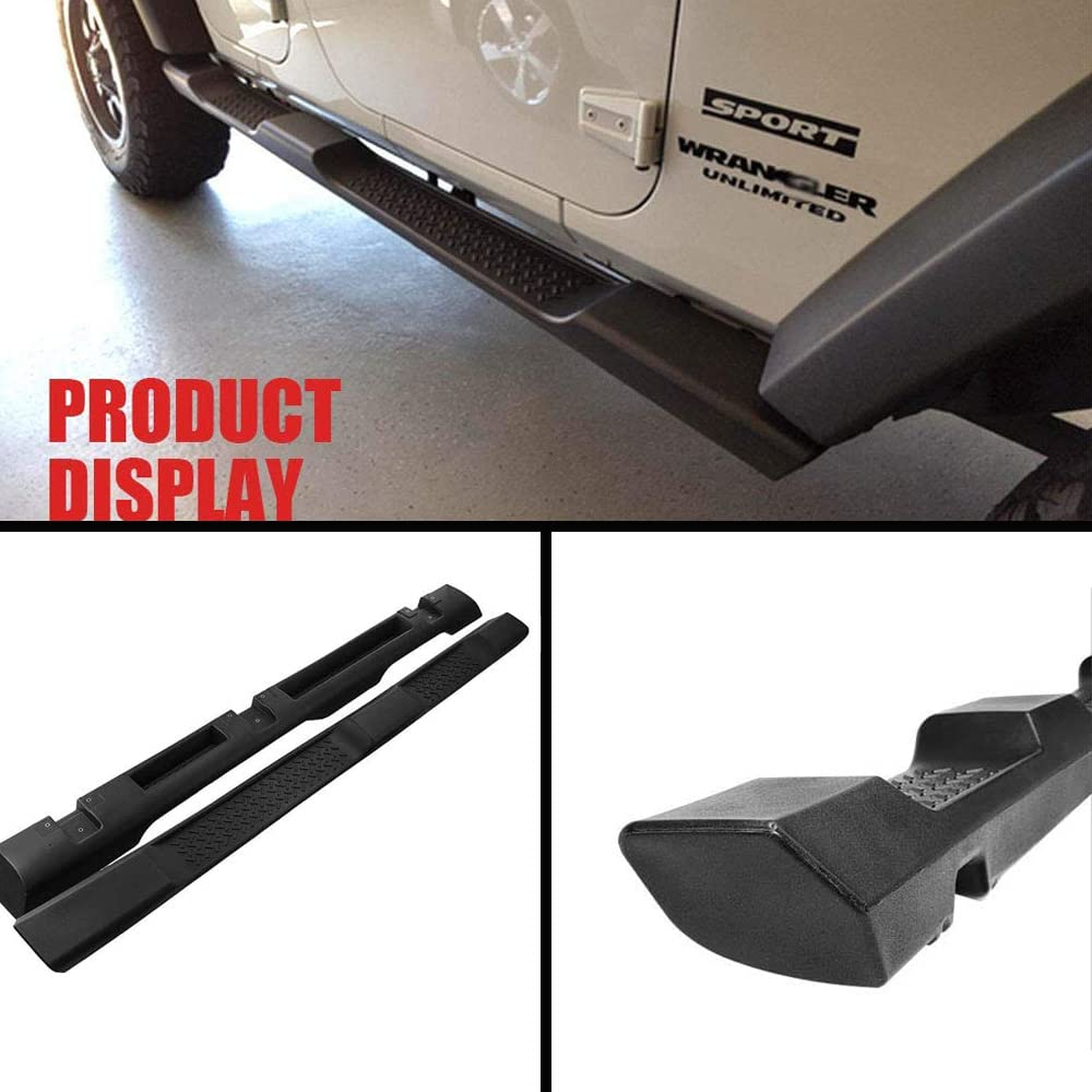 Running Boards Compatible with Jeep Wrangler JK 2007-2017 4 Doors Side Step