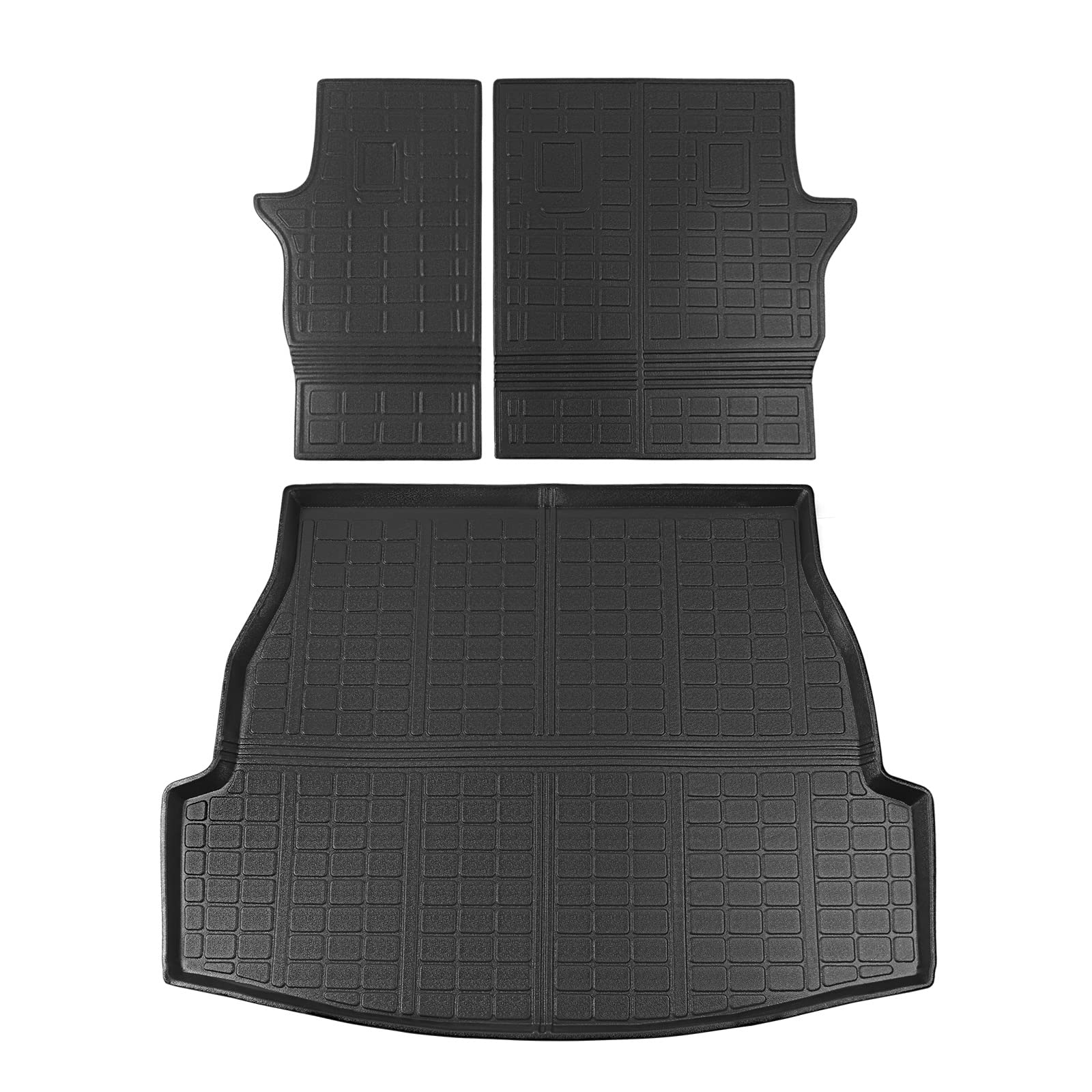 Rear Trunk Mat + Backrest Mats for 2019-2023 Toyota RAV4 TPE Material