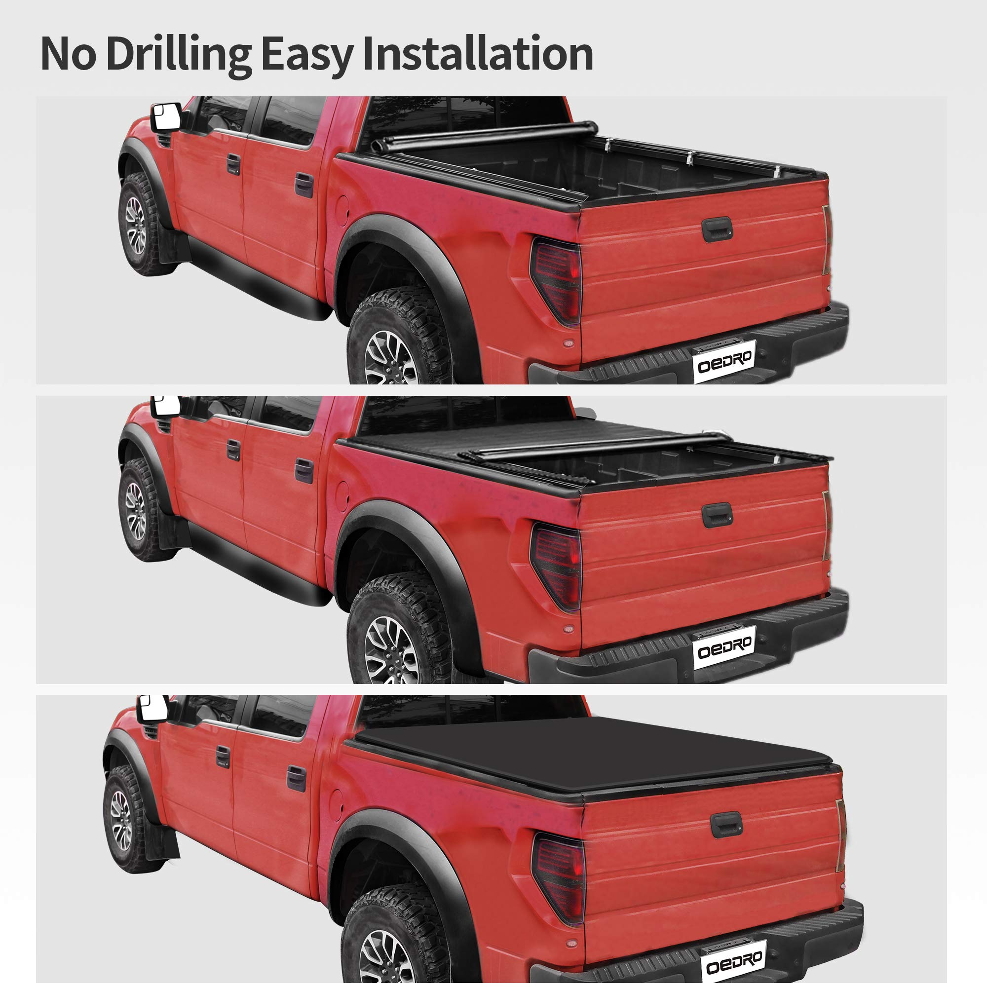 Soft Roll Up Truck Bed Tonneau Cover Compatible with 2020-2023 Jeep Gladiator 的副本