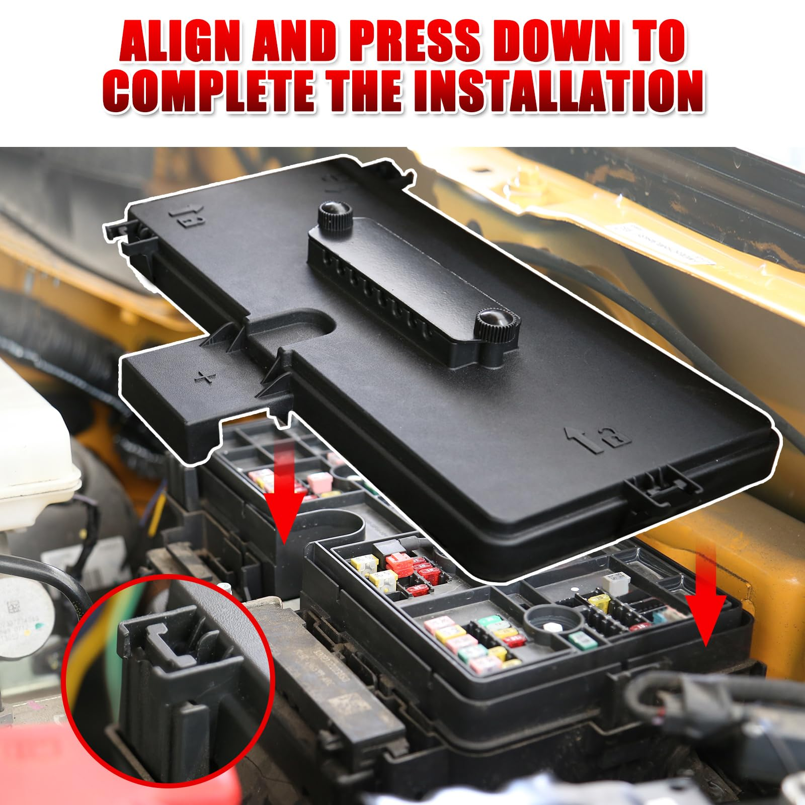 Waterproof Fuse Box Cover Compatible for 2021-2023 Ford Bronco