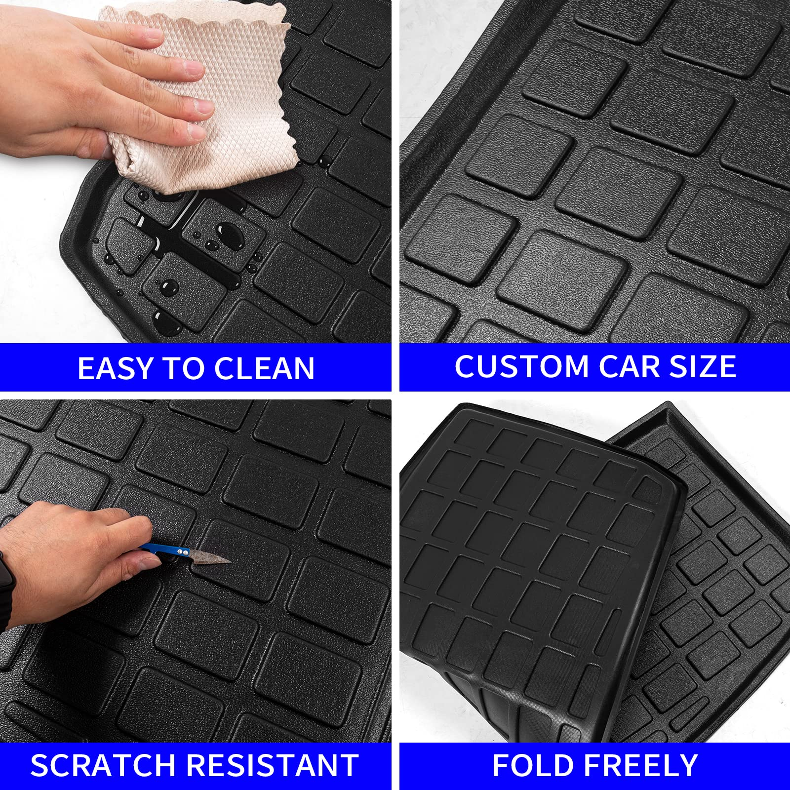 Backrest Mats+Trunk Mat for 2021-2023 Jeep Grand Cherokee L