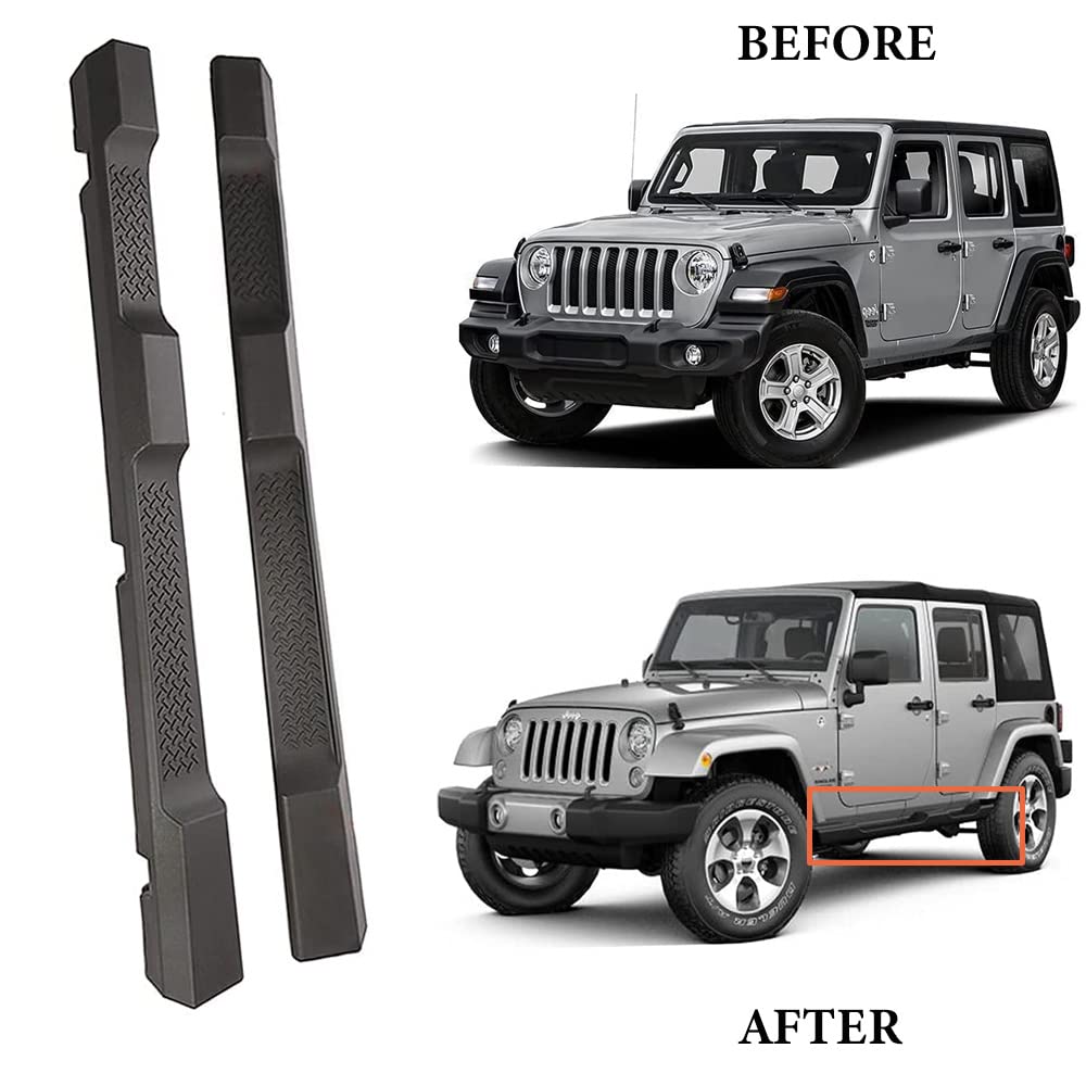 Running Boards Compatible with Jeep Wrangler JK 2007-2017 4 Doors Side Step