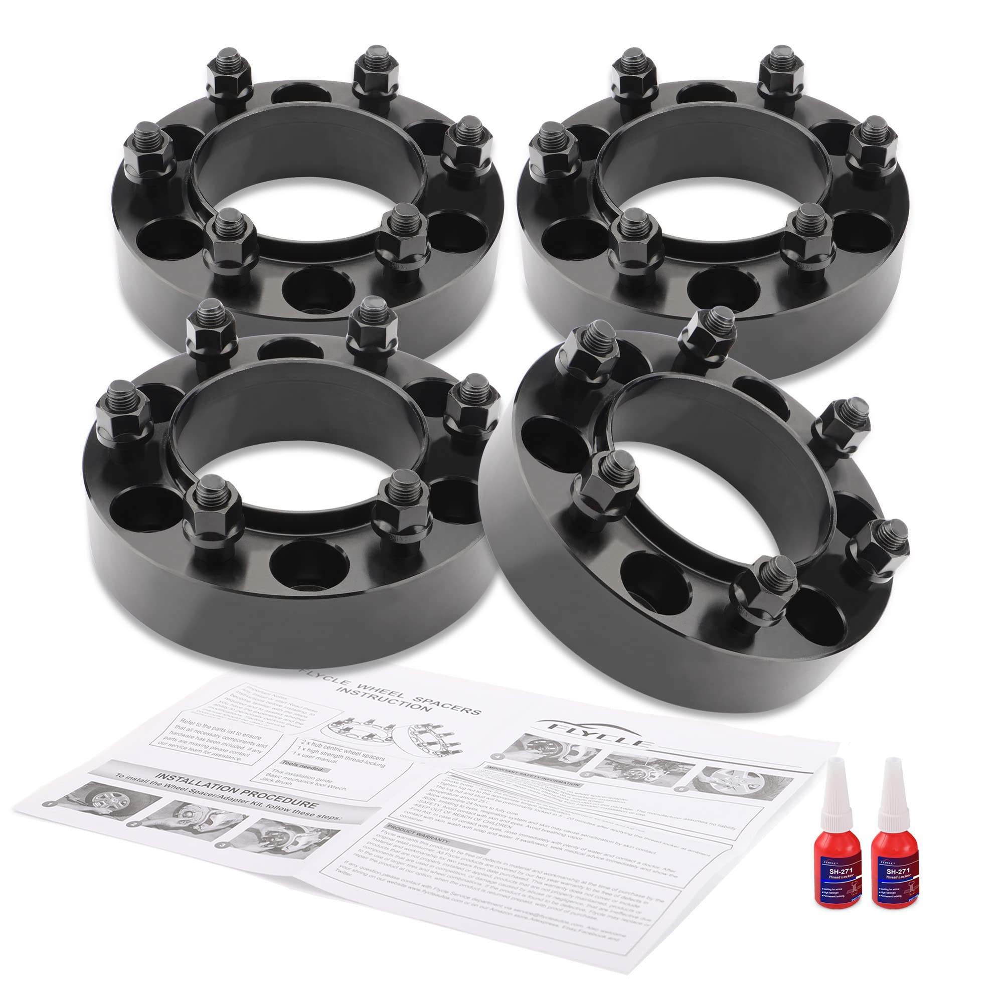 6x5.5 Hubcentric Wheel Spacers 1.25 Inch for Toyota Tacoma