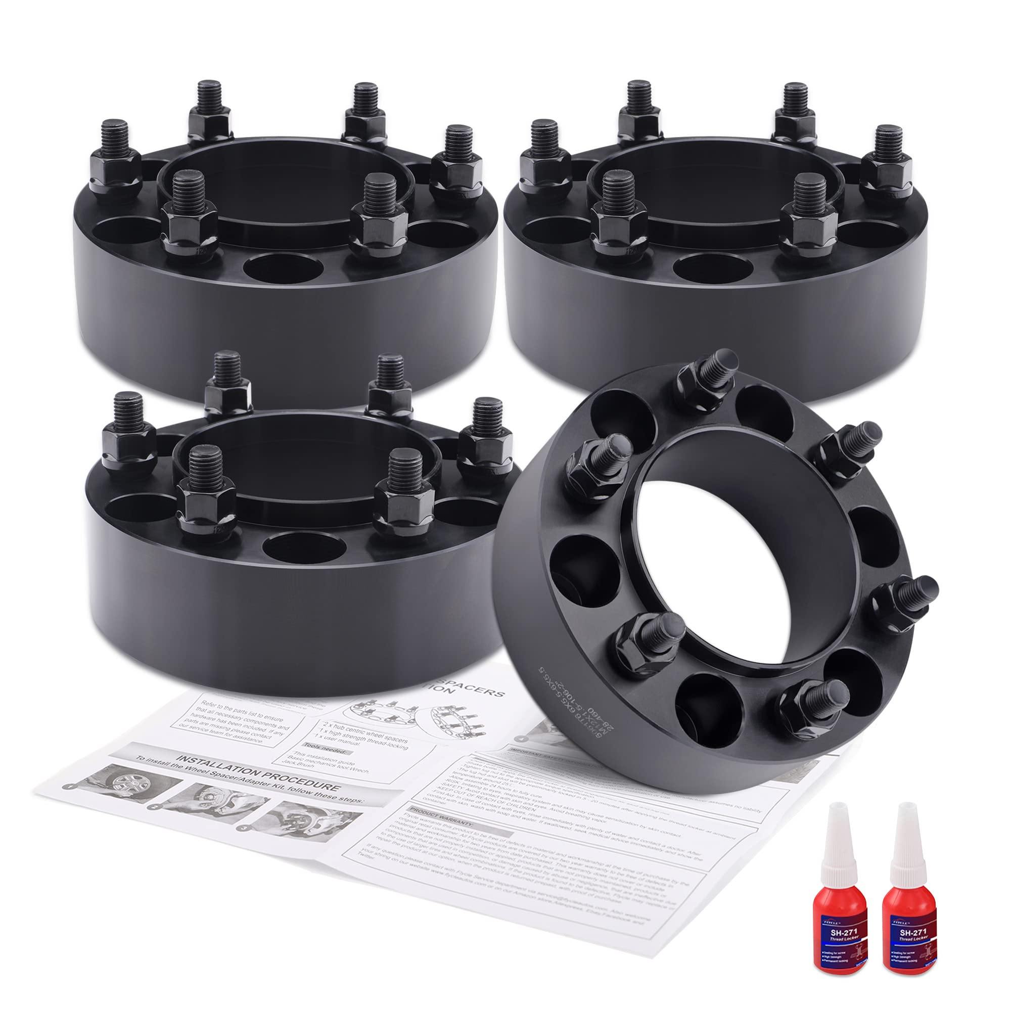 6x5.5 Hubcentric Wheel Spacers 2 inch for Toyota Tacoma