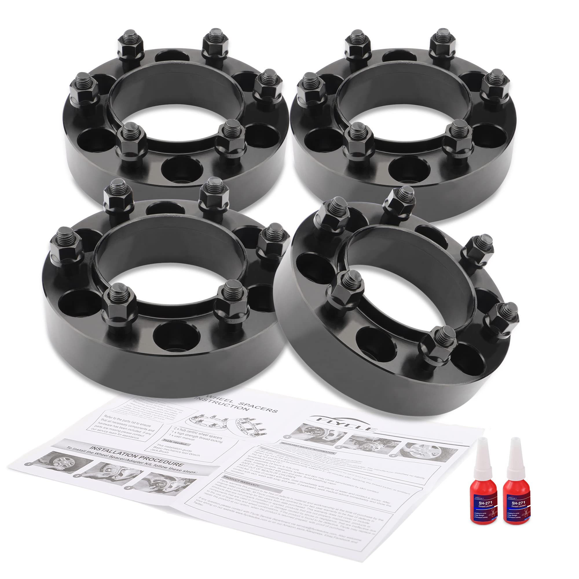 6x5.5 Hubcentric Wheel Spacers 1.5 Inch for Toyota Tacoma