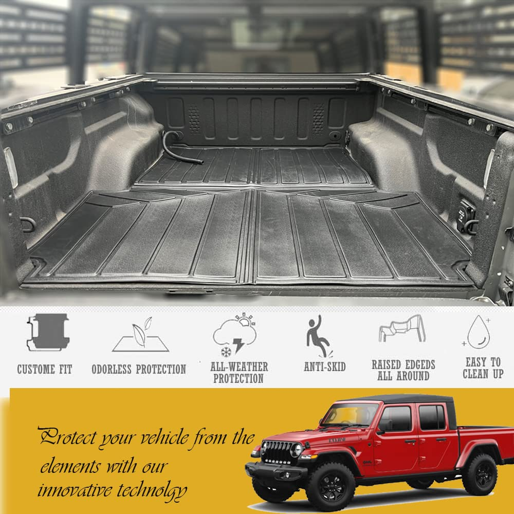 Trunk Bed Mat Liner fit for 2019-2023 Jeep Gladiator JT 4 Door