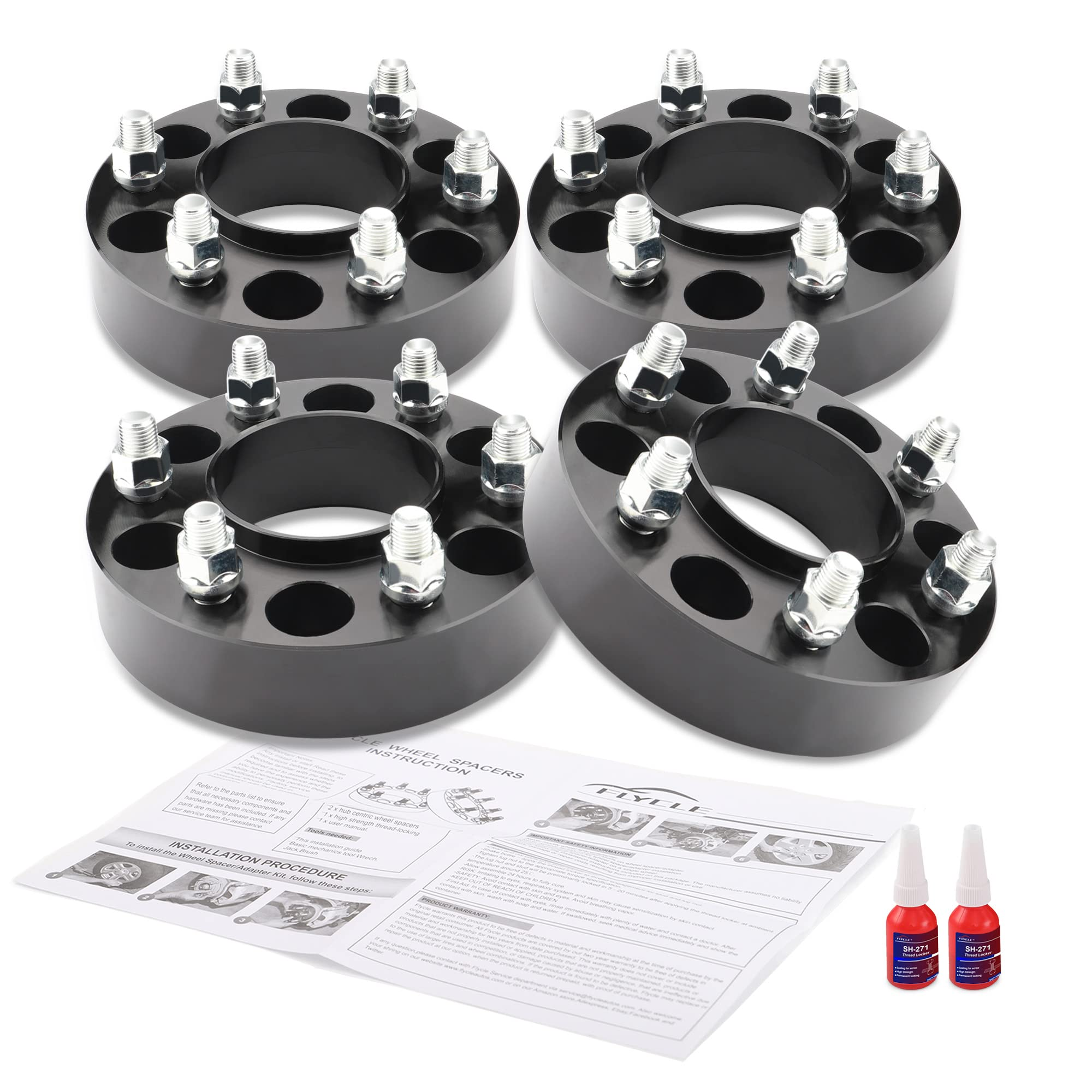 6x5.5 Hubcentric Wheel Spacers for Chevy Silverado GMC Sierra 1500