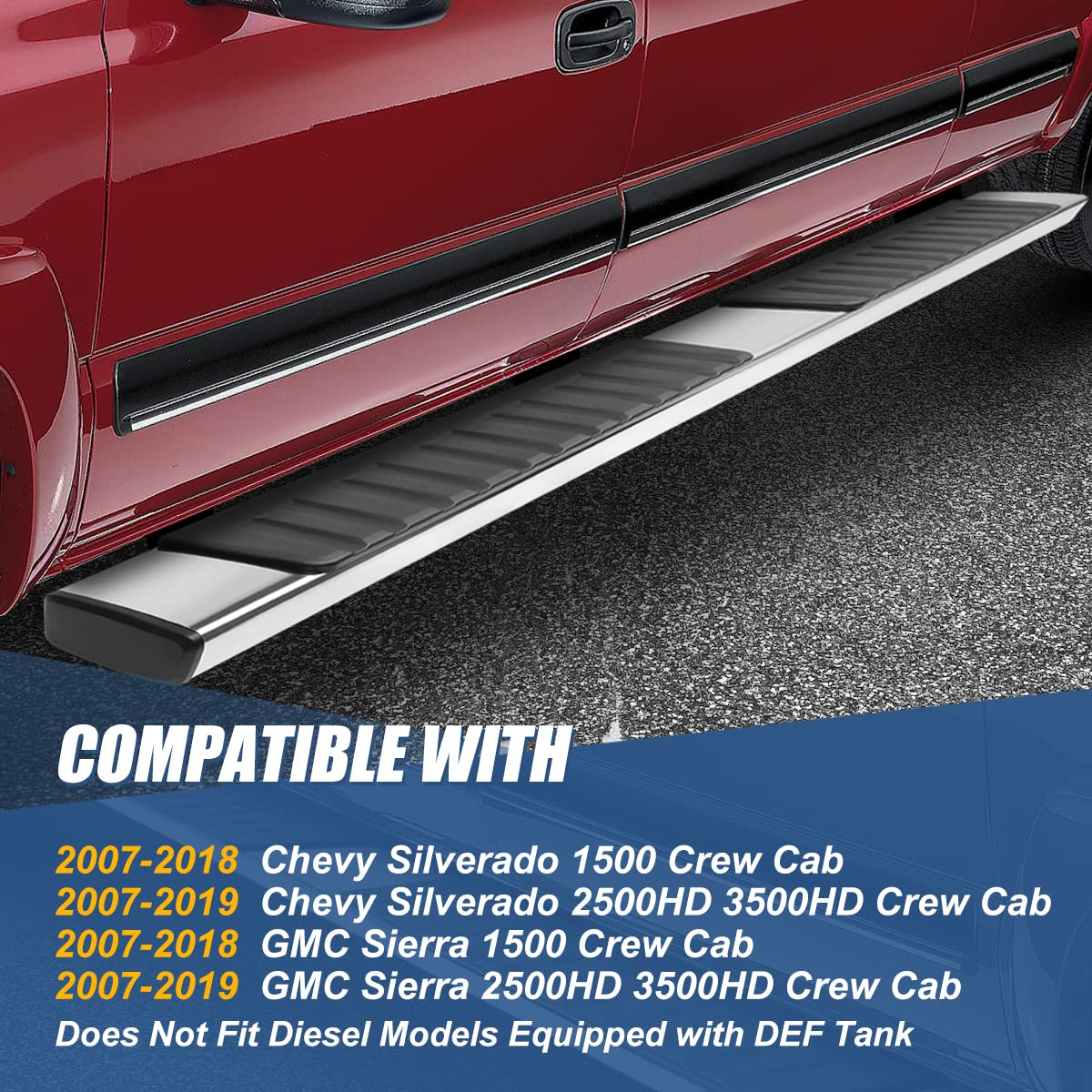 Running Boards for GMC Sierra/ Chevy Silverado