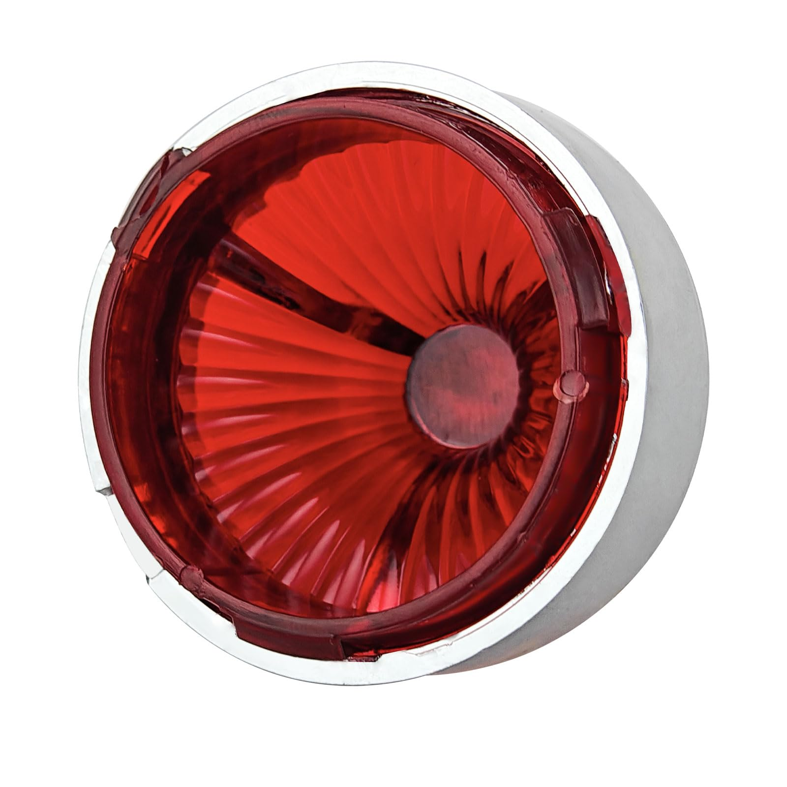 2X Bullet Turn Signal Light Turbine Replacement Red Lens Cover