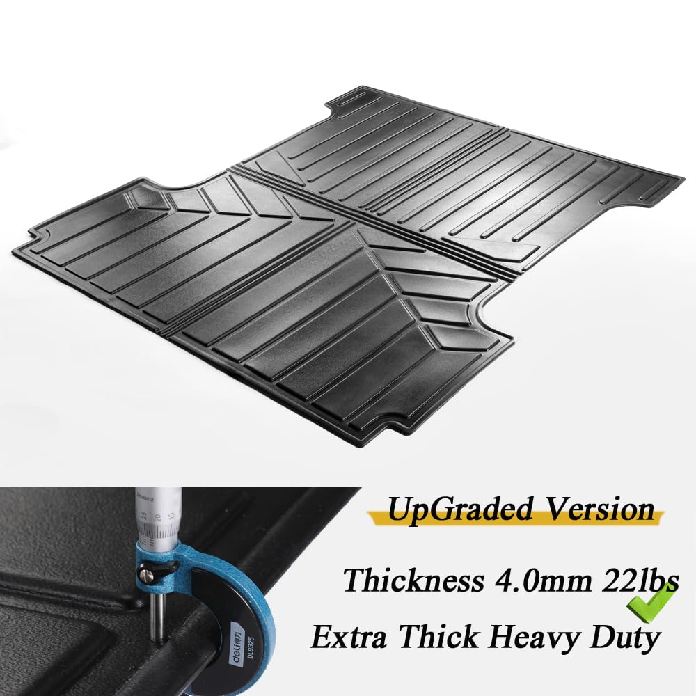 Extra Thick Rubber Bed Mat for 2019-2022 Ram 1500 CrewCab 5.7 Ft