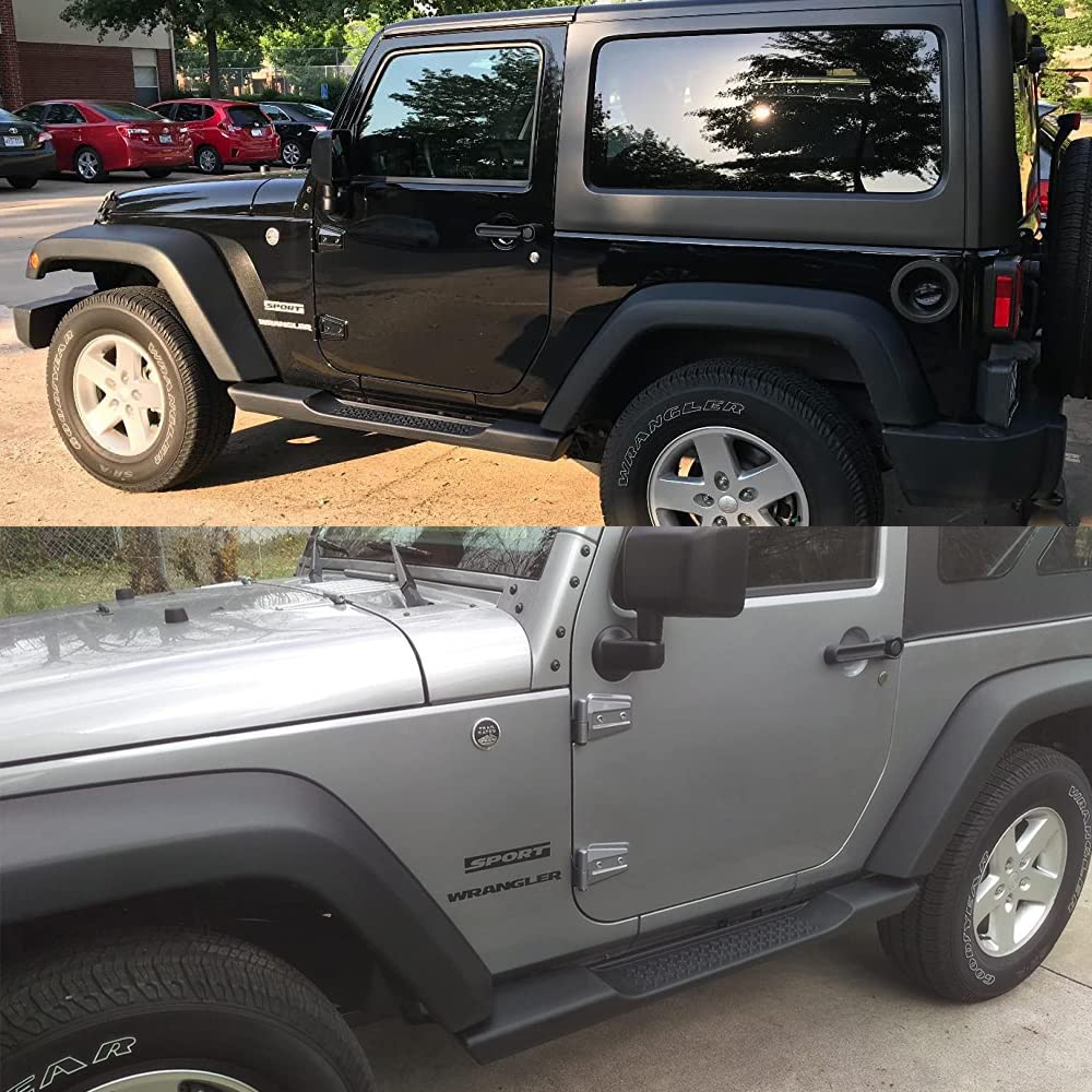 Running Boards Compatible with Jeep Wrangler JK 2007-2018 2 Door Models