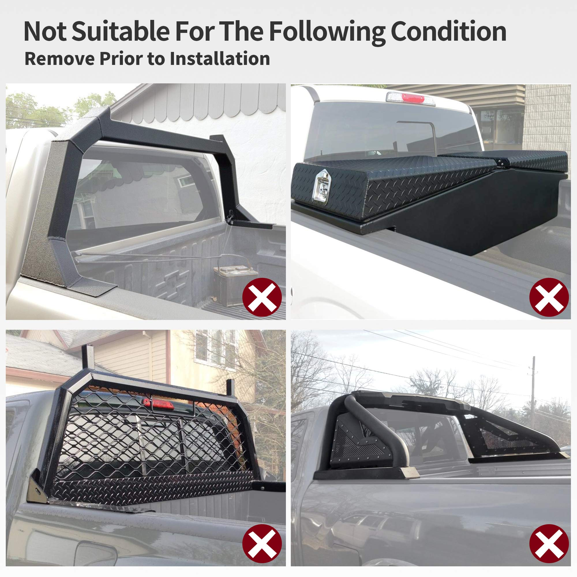 Soft Tri-fold Truck Bed Tonneau Cover Compatible with 2020-2023 Jeep Gladiator